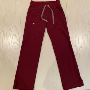 FIGS Kade Cargo Scrub Pants T21004P (Burgundy  #1272) - Size XXS/P